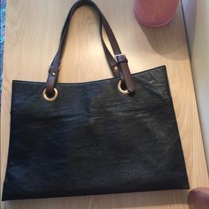 Vintage leather tote